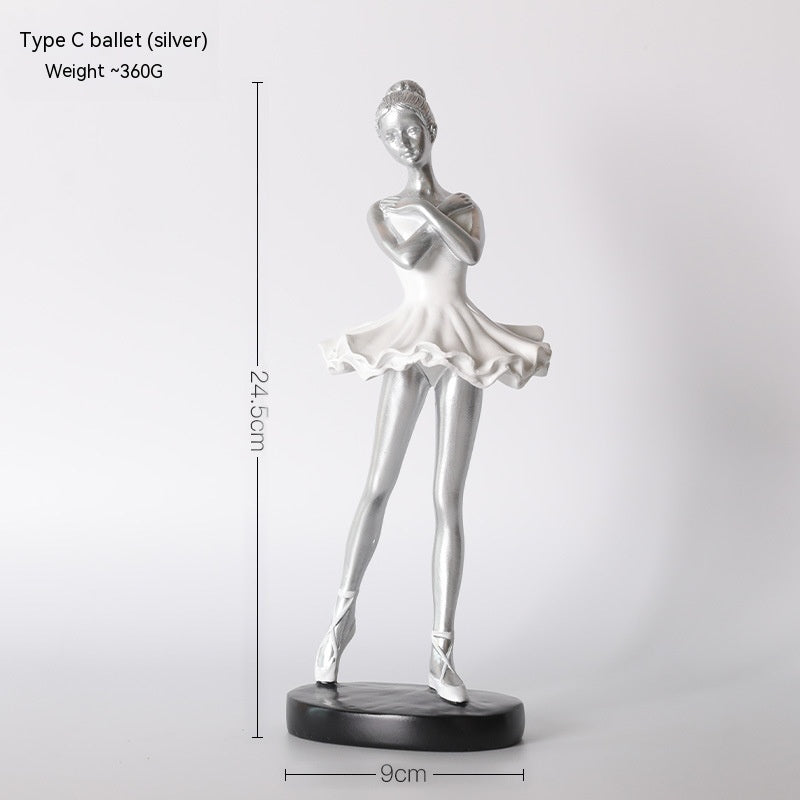 Nordic Art Decoration Ballet Girl Niche