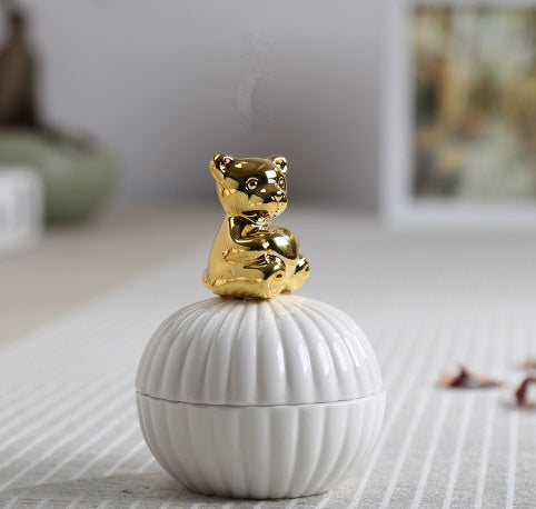 🎁 Animal figurine decor jewelry box squirrel rabbit cat bird crafts gift home decor jar (100% off)
