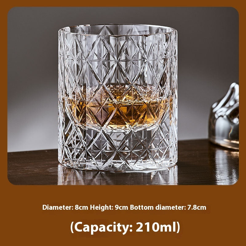 Hand Carved Whiskey Crystal Glasses