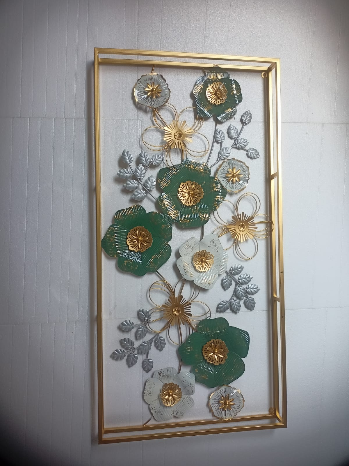 Green Flowers frame 48*24-V Home Decor