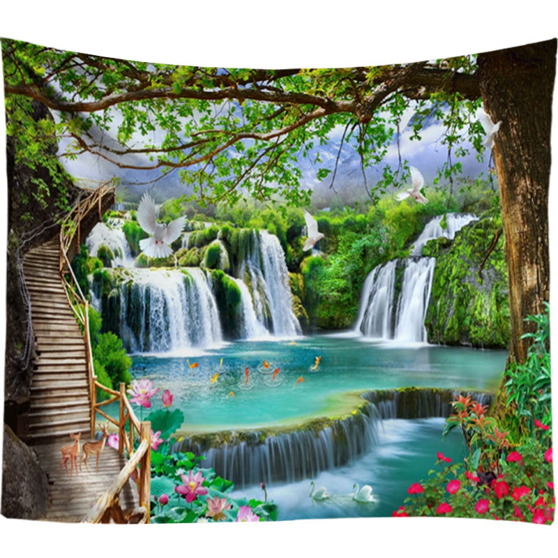 Digital printing graphic tapestry