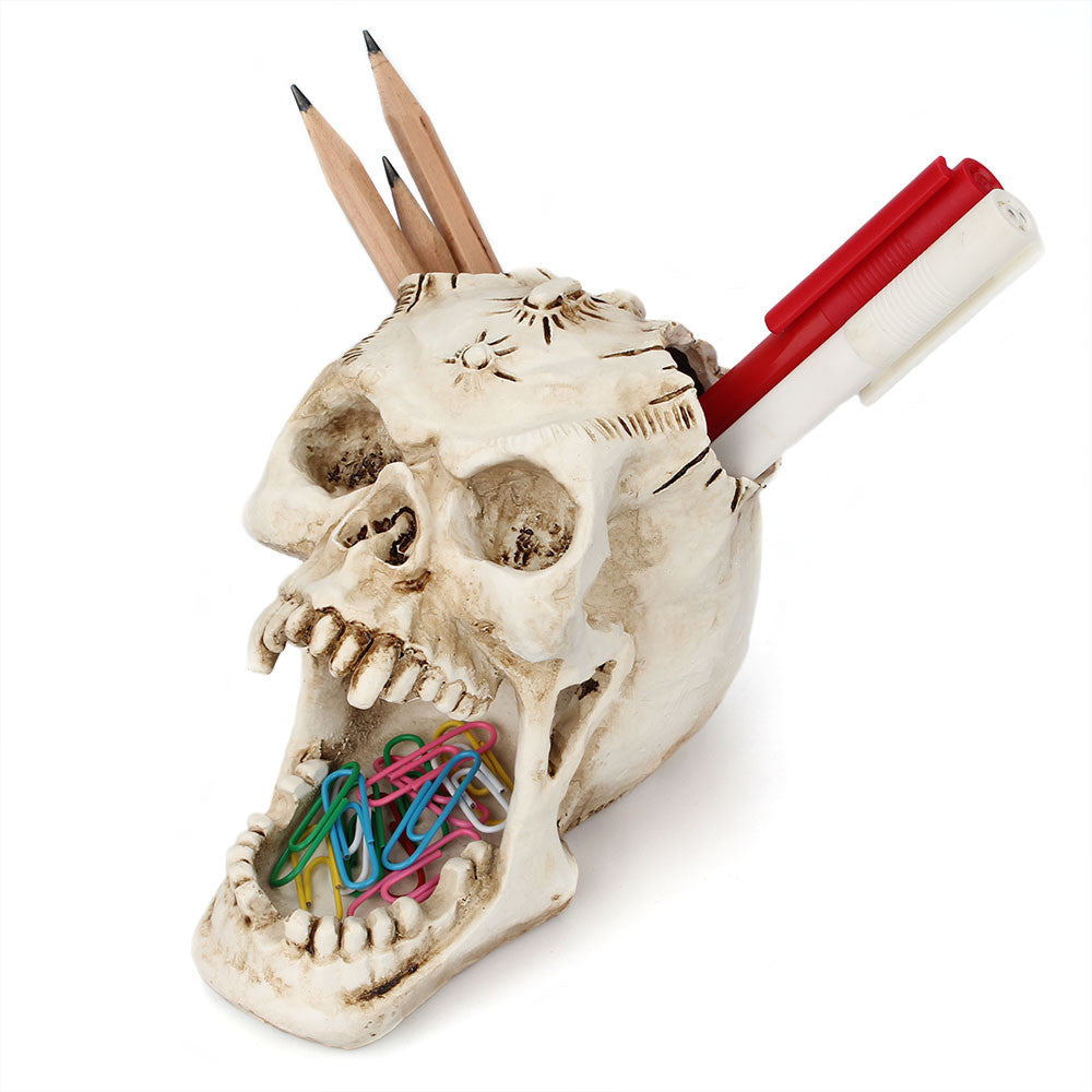 Fangs Horror Face Storage Pen Holder Creative Office Desktop Storage
