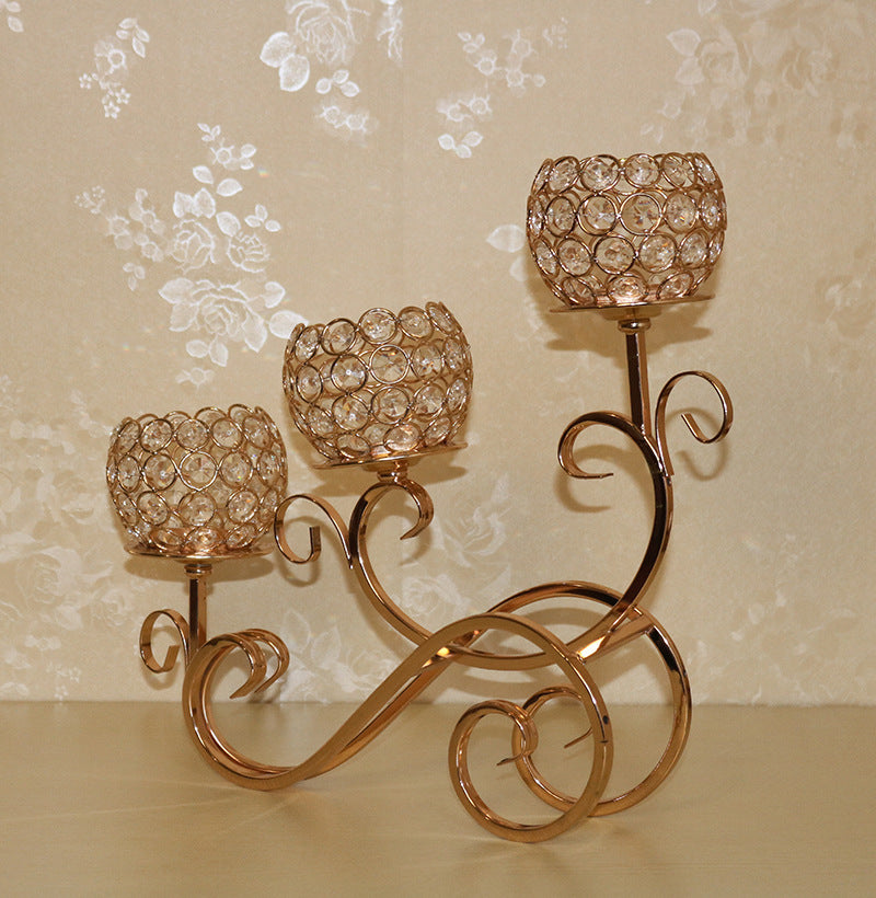 Three-Head Classic Car Candle Holder Fashion Creative Home Decoration