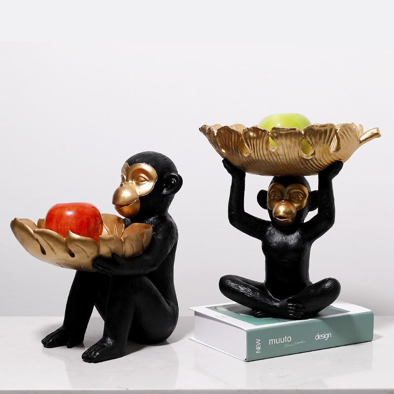 🎁 Creative Monkey Tray Decoration Crafts Decoration (100% off)