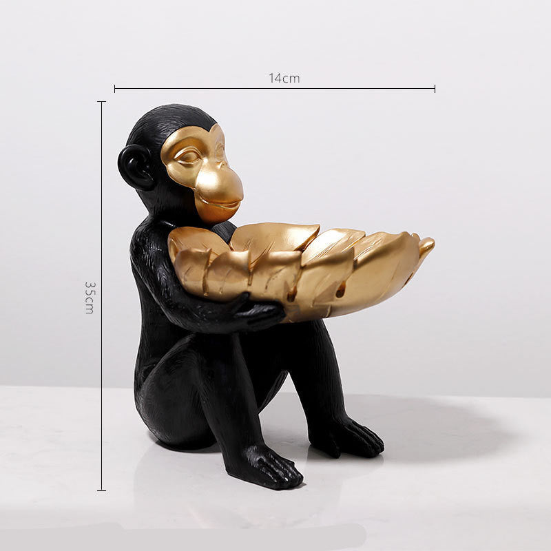 🎁 Creative Monkey Tray Decoration Crafts Decoration (100% off)