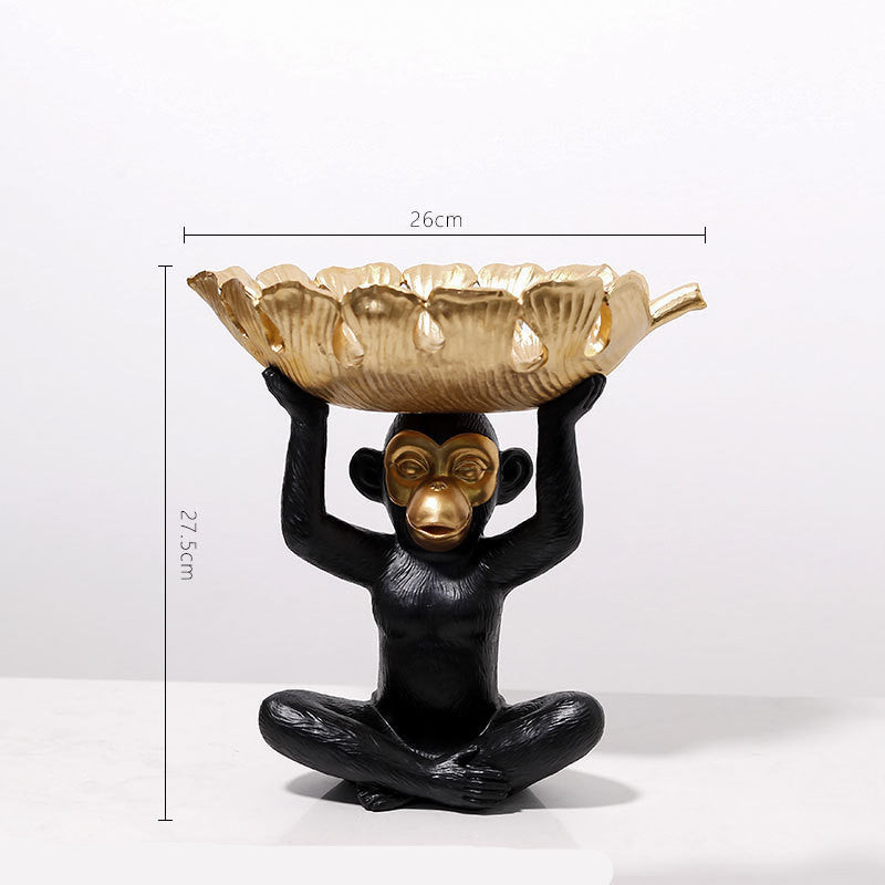 🎁 Creative Monkey Tray Decoration Crafts Decoration (100% off)