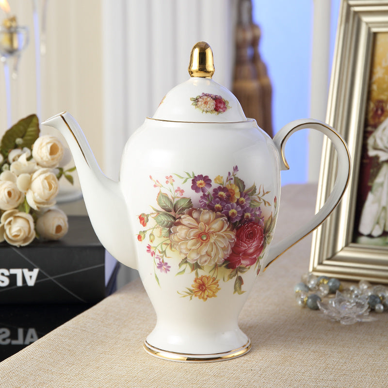 Exquisite Coffee Cup And Saucer English Afternoon Tea Flower Tea Set