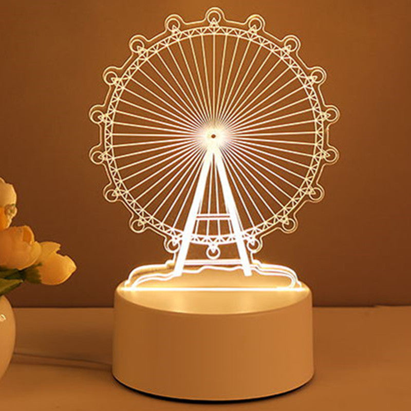 3D Lamp Acrylic USB LED Night Lights Neon Sign Lamp Home Decorations For Room Decor Valentines Day Gifts