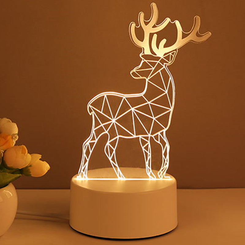 3D Lamp Acrylic USB LED Night Lights Neon Sign Lamp Home Decorations For Room Decor Valentines Day Gifts