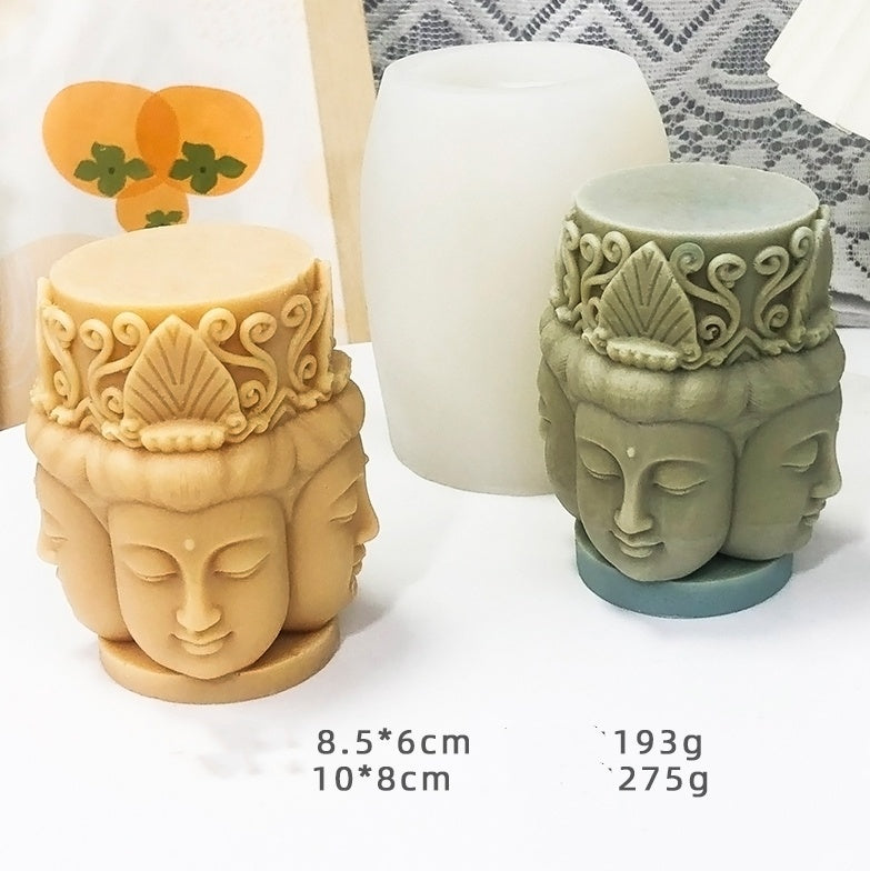 Guanyin Buddha Food Grade Silicone Mold Clay Dropping Glue-V Home Decor