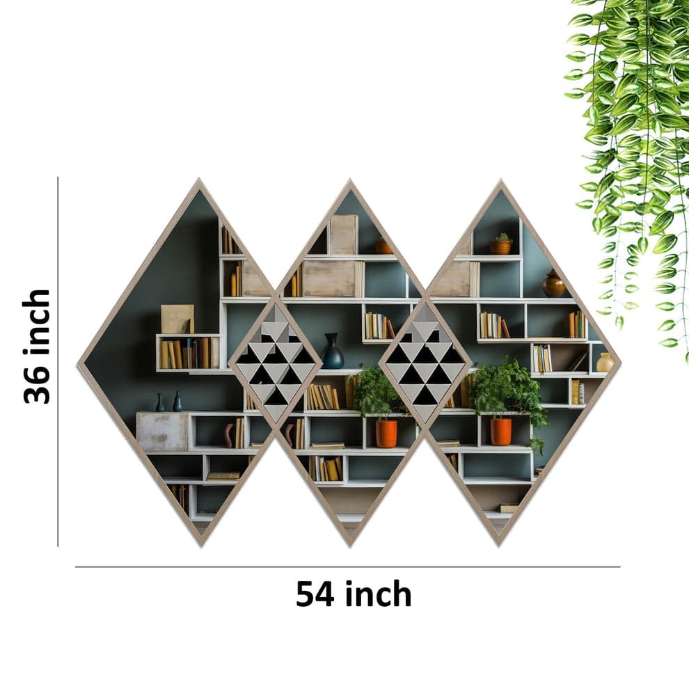 Geometrical Designer Wall Mounted Vanity Mirror 54*36