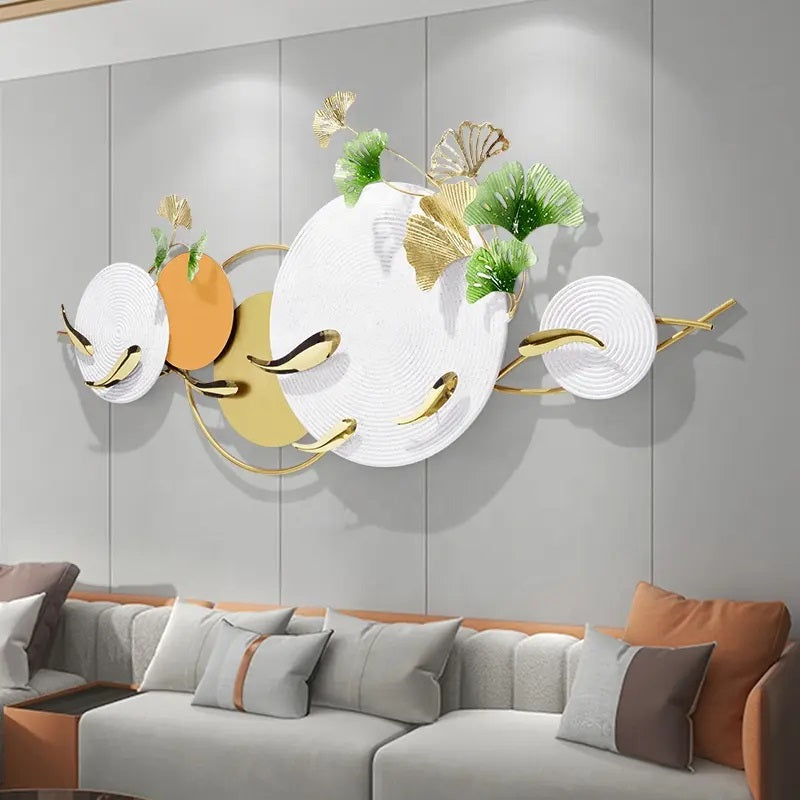 Fishes Swim Wall Decor 59*5*24-V Home Decor