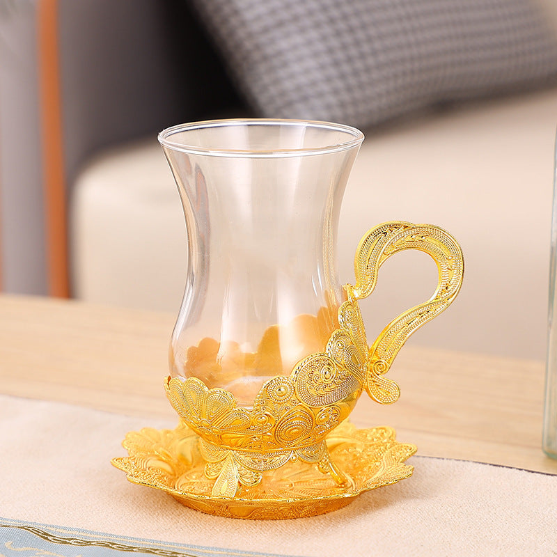🎁 European Creative Coffee Cup Small Luxury Liquor Glass Set (100% off)