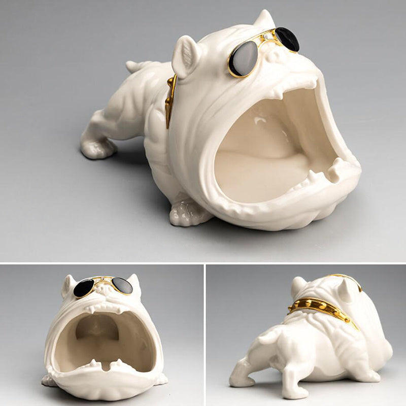 Cute Cartoon Ceramic Dog Ashtray Ceramic Household Cute Animal Ashtray Vintage Home Decor