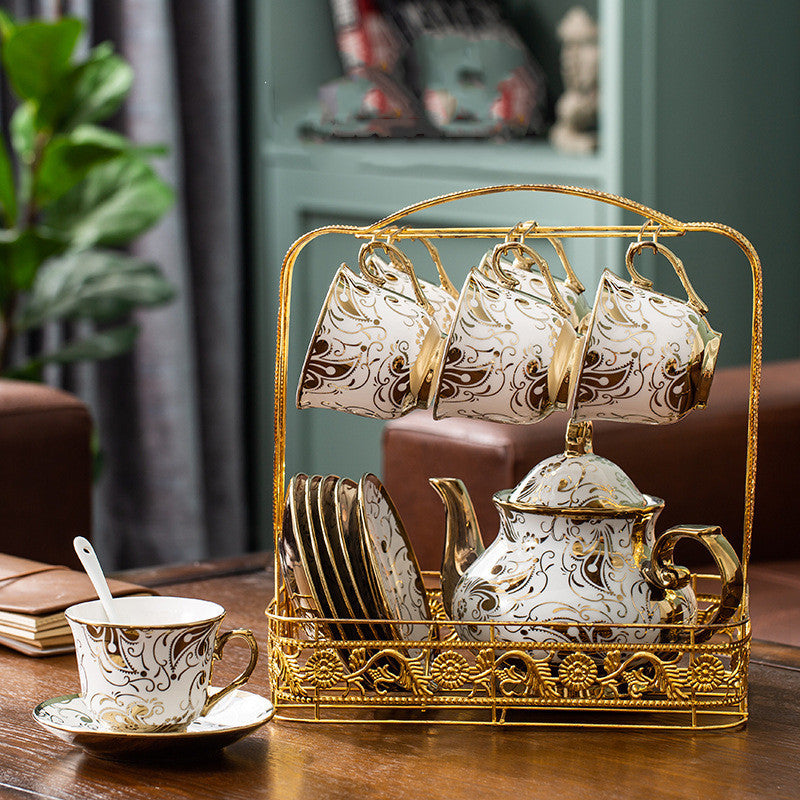 🎁 Luxury ceramic coffee saucer cup tea set (100% off)