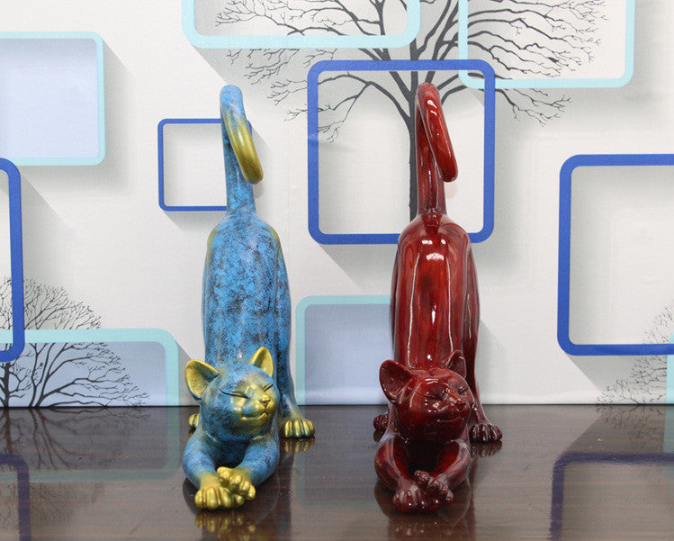 Creative Modern Minimalist Abstract Resin Crafts Living Room TV Cabinet Decoration Wedding Gifts