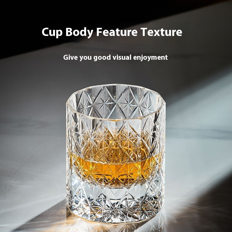 Hand Carved Whiskey Crystal Glasses