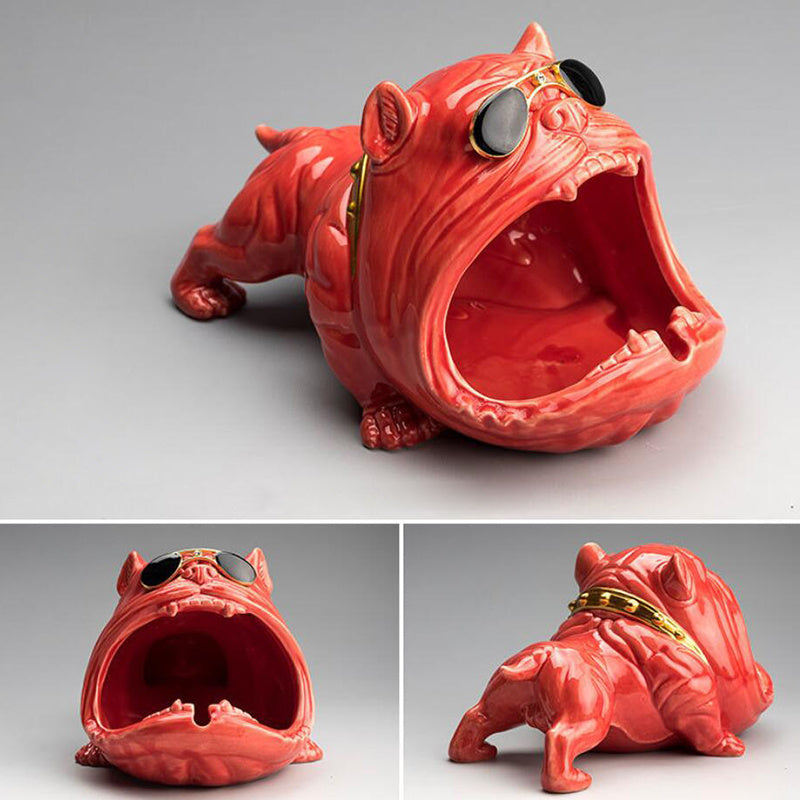 Cute Cartoon Ceramic Dog Ashtray Ceramic Household Cute Animal Ashtray Vintage Home Decor