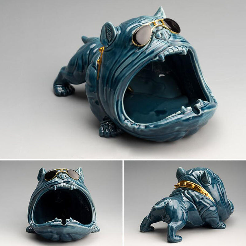 Cute Cartoon Ceramic Dog Ashtray Ceramic Household Cute Animal Ashtray Vintage Home Decor