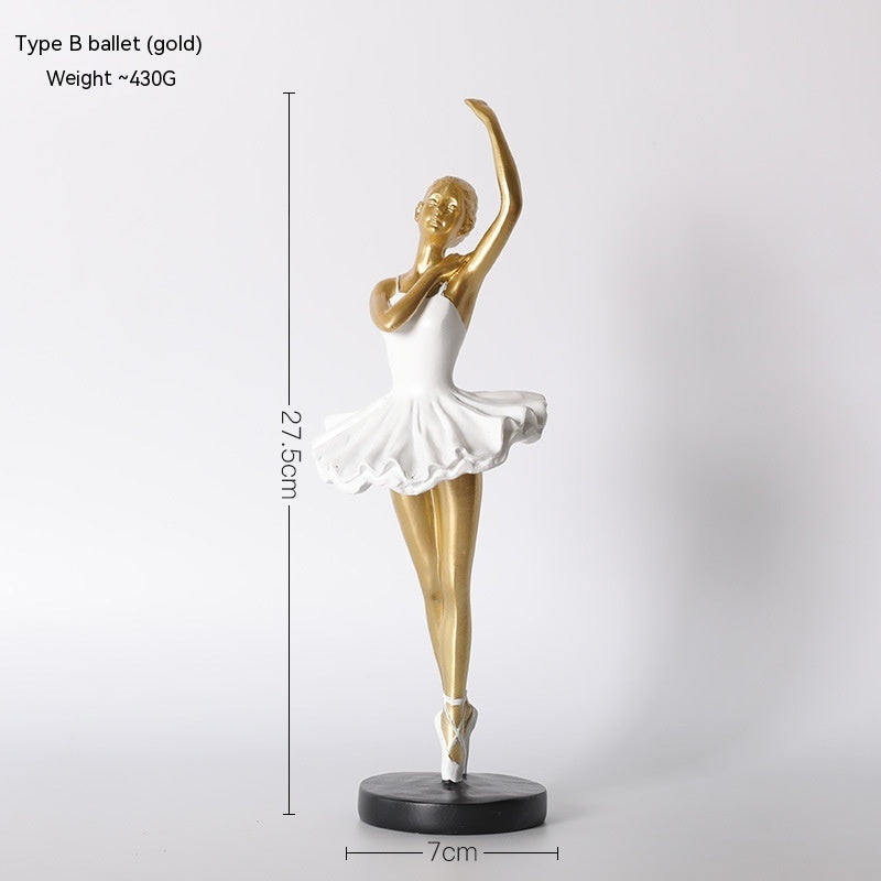 Nordic Art Decoration Ballet Girl Niche