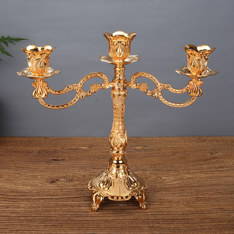 🎁 Tulip Candle Holder Candle Holder European Style Candlelight Dinner Props (100% off)