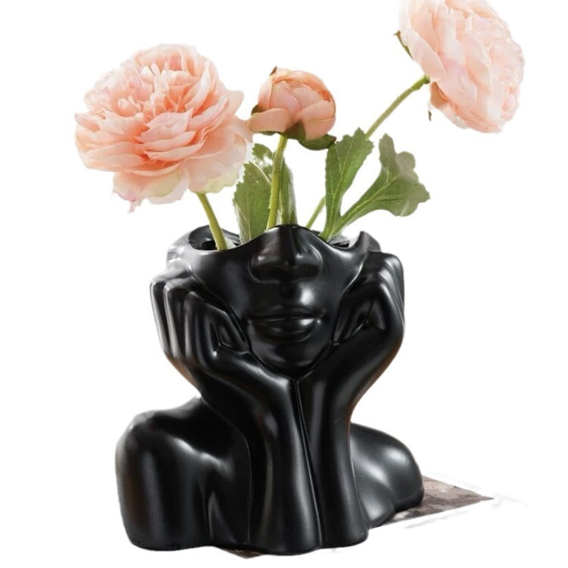 🎁 Resin Vase Human Body Shape Home Decoration Art Vase (100% off)