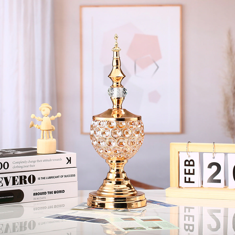 European Creative Crystal Candle Holder Ornaments