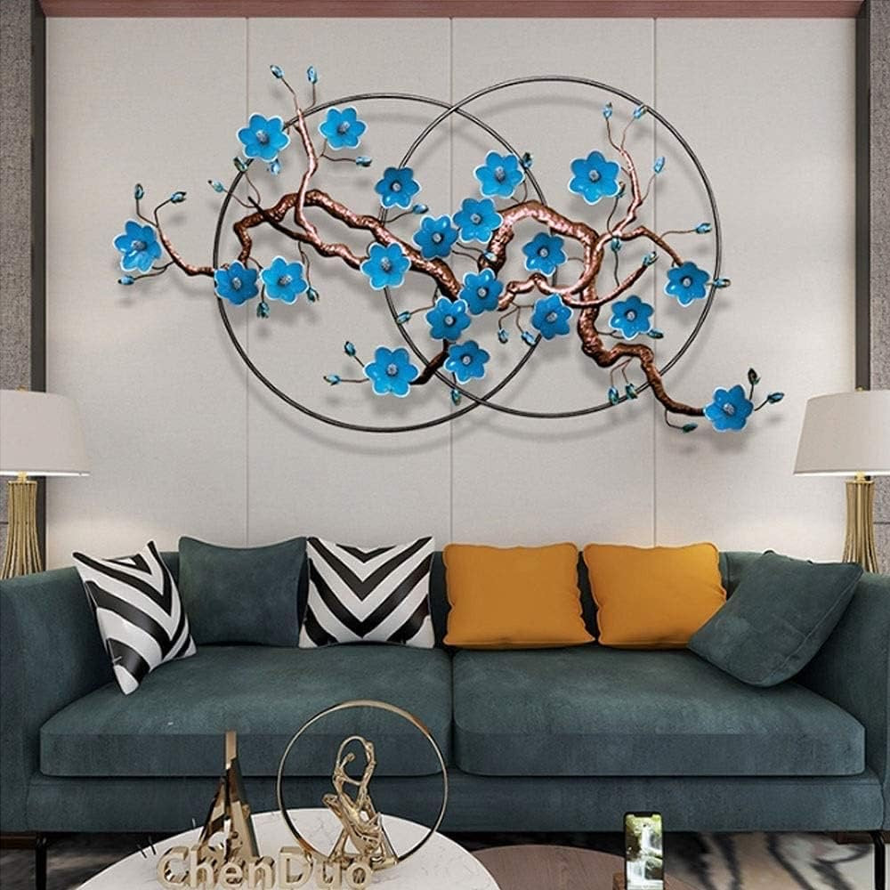 Radiant blue Floral Wall Art