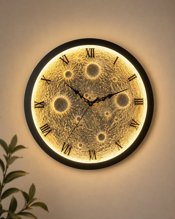 Royal moon Wall clock