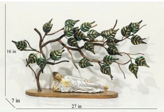 Buddha Under Bettel Leaf Decor 27*16