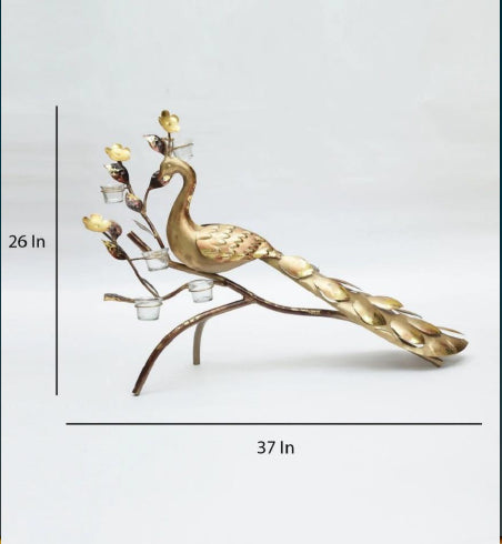 Peacock Sitting Table Decor 37*20*26