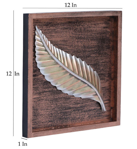 Olm Leaf Wall Decor 12*12