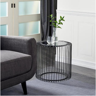 Marble Iron Side Table 22*16*1