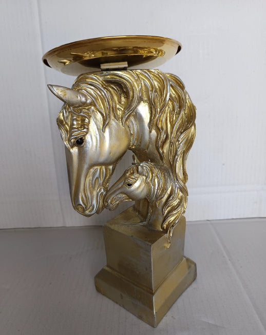 Horse With Tray Table Decor 6*3*10
