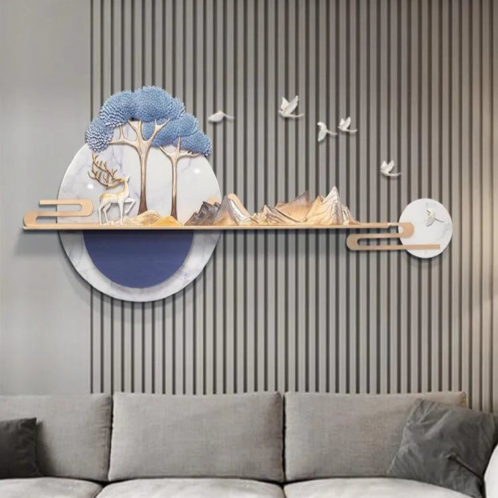 Wisdom Deer Wall Decor 61*3*28