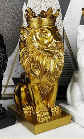 Golden Color Lion King Decor 6*8.5*15