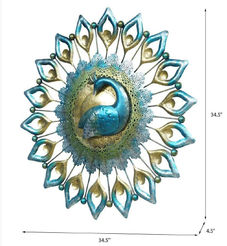 Peacock Led Wall Decor 34*34