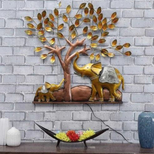 Elephant Under Tree Wall Decor 35*2*35