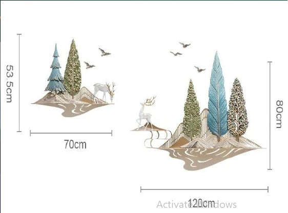 Awa Inspiring Deer Wall Decor 47*27*1