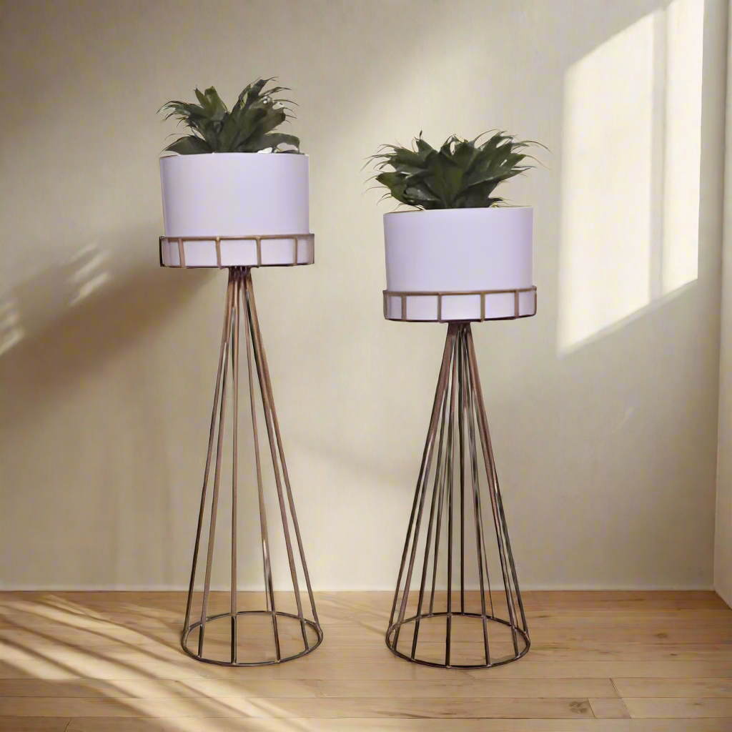 White Indoor Planter Set 80*70
