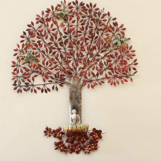 Buddha Life Tree Wall Decor 54*44*4