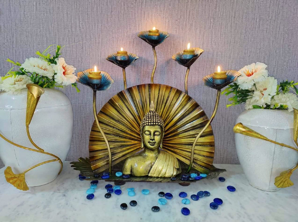 Buddha With 5 Tlight 18*22