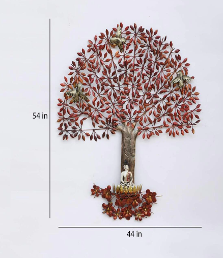 Buddha life tree wall decor 54*44*4