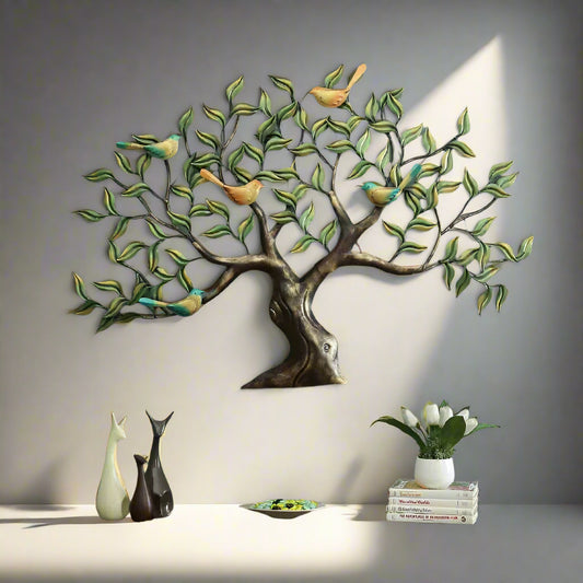 Five Bird Tree Wall Decor 47*2*32*1