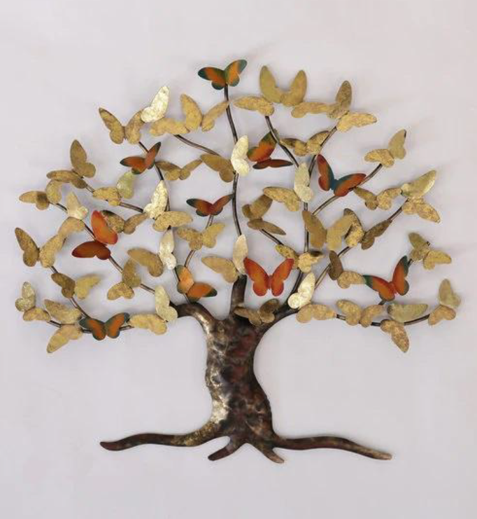 Butterfly tree wall decor 37*33*1