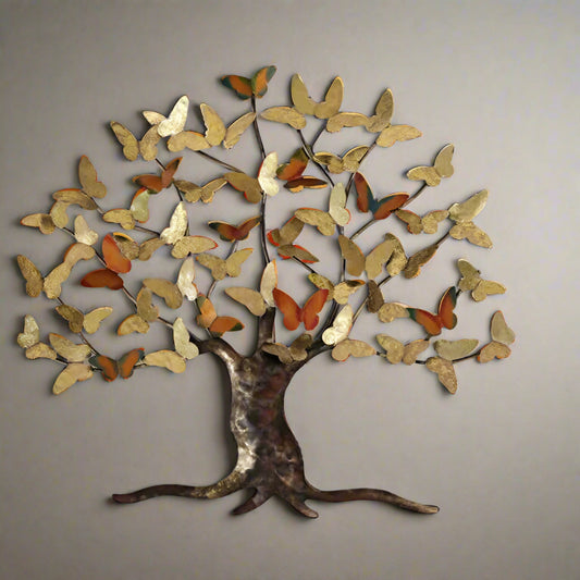 Butterfly Tree Wall Decor 37*33*1