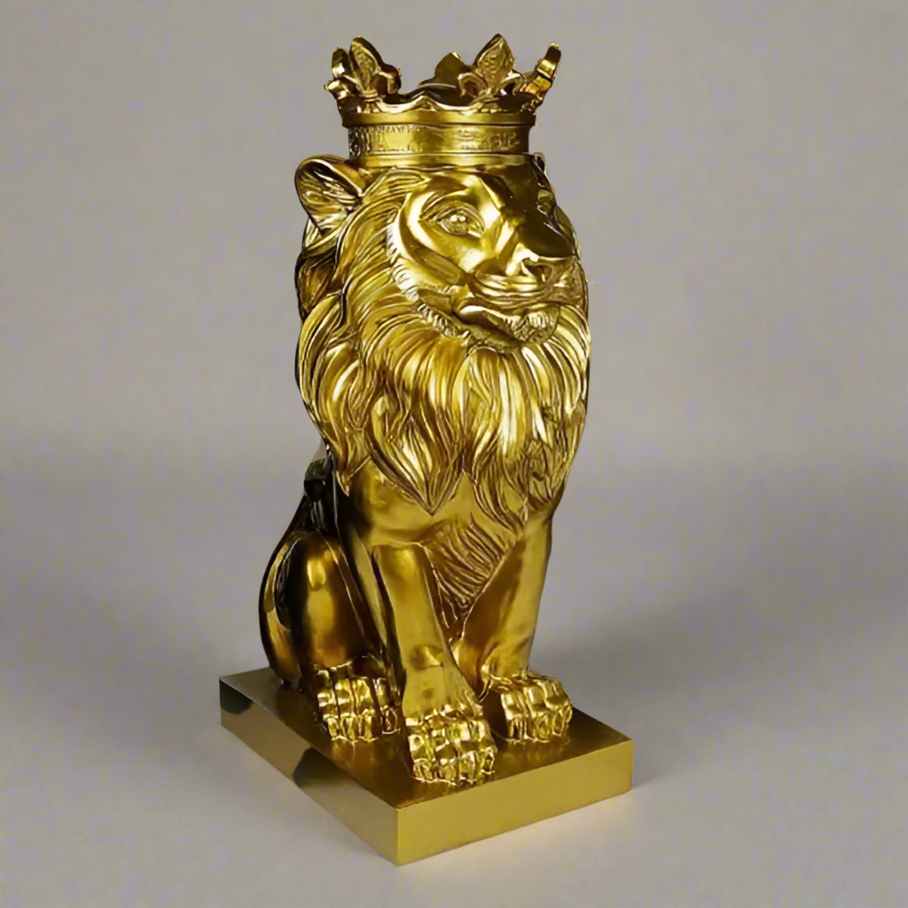 Golden Color Lion King Decor 6*8.5*15