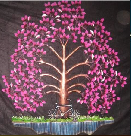 Pesto Pink Tree wall decor 31*40