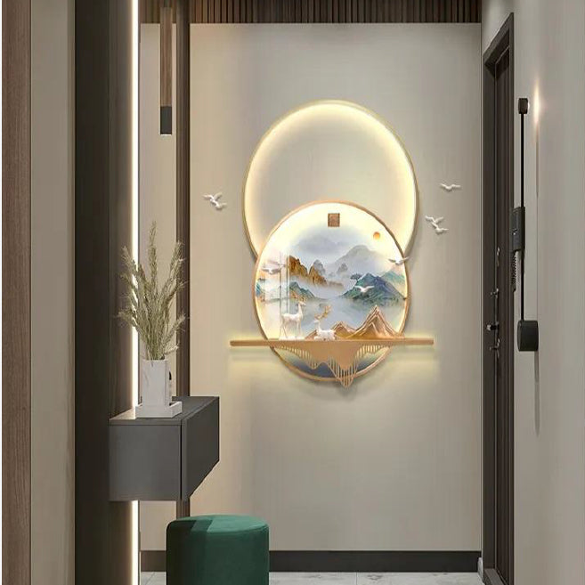 Luxoras Deer Wall Decor 43*3*35