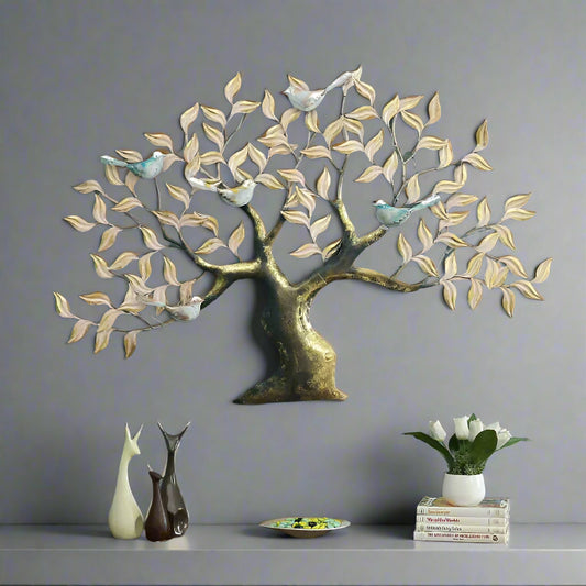 Five Bird Tree Wall Decor 47*2*32